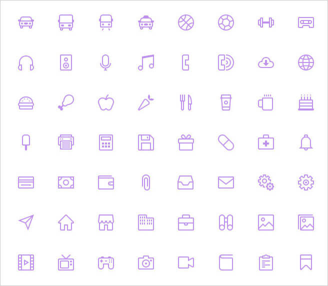 16px grid icons