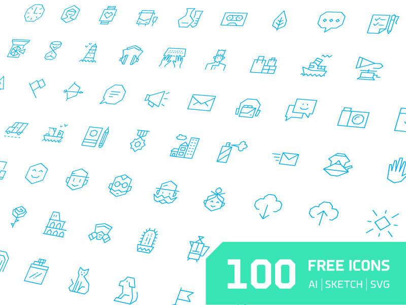100 Free Angular Icons