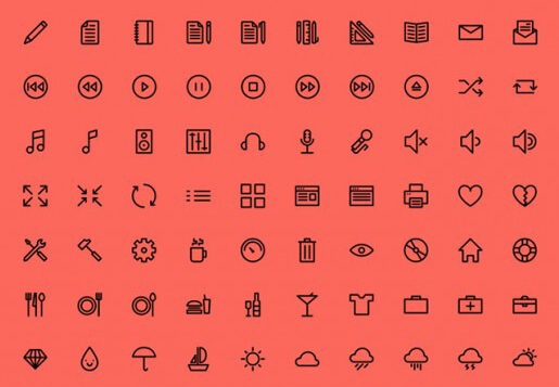 150 Outlined Icons