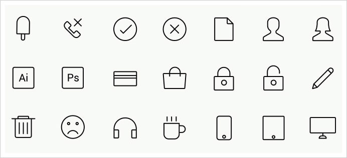 132 Line Icons