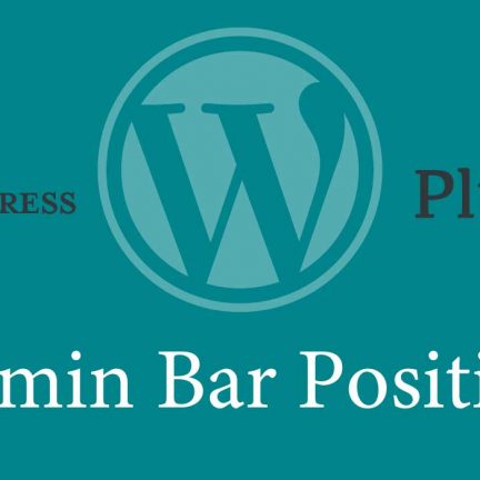 WordPressの管理バーを下に移動するプラグイン「Admin Bar Position」